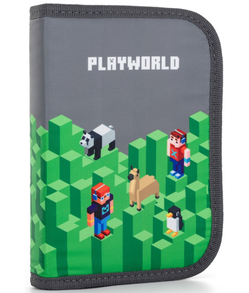 Penál jednopatrový prázdný 2 klopy Playworld 313382