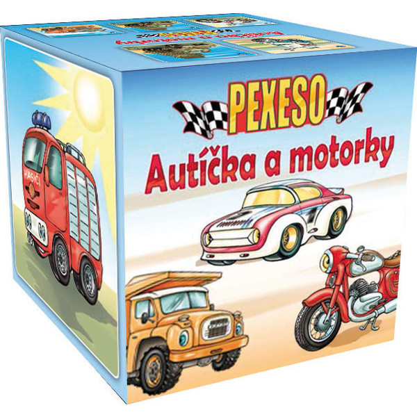 Pexeso Autička a motorky v papírovém boxu 953027