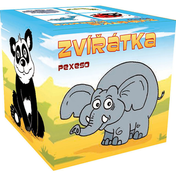 Pexeso zvířátka v papírovém boxu 940569