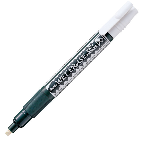 Popisovač křídový Pentel bílý 2-4mm seříznutý 199317