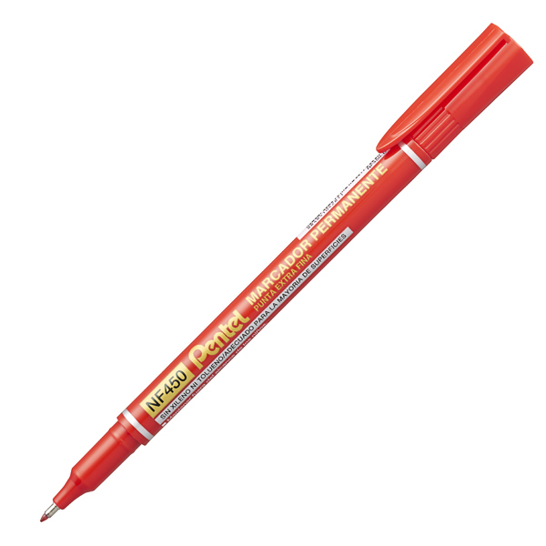 Popisovač Pentel NF450 permanent červený 199777