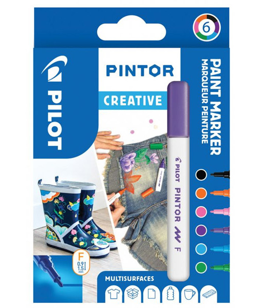 Popisovač Pilot Pintor F sada 6ks Creativ 952867