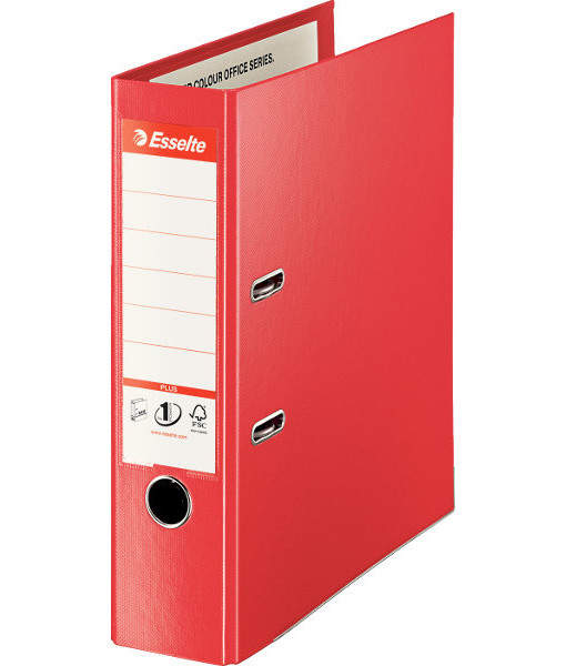 Pořadač pákový celoplastový Vivida Maxi červený 80mm 129523