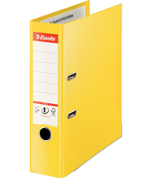Pořadač pákový celoplastový Vivida Maxi žlutý 80mm 129526