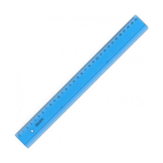 Pravítko 30 cm modré 171221