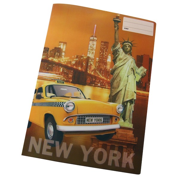Sešit A4 čistý 440 40 listů 3D New York newyork
