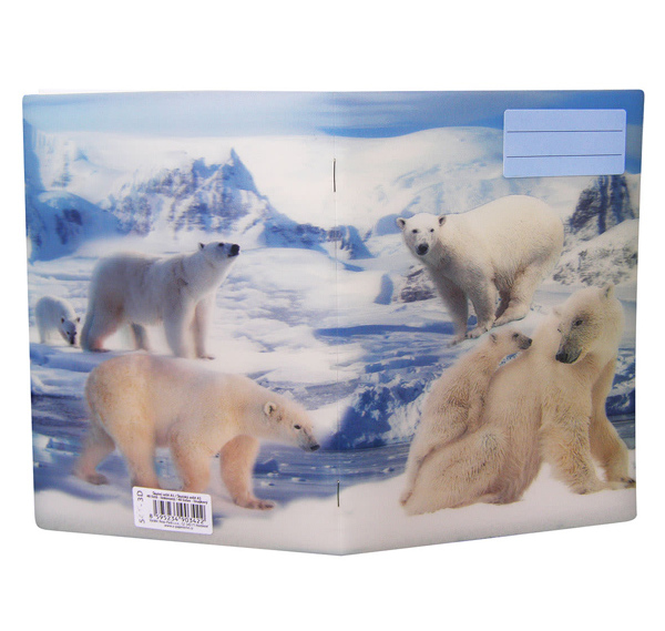 Sešit A5 linka 524 20 listů 3D Lední medvěd medv
