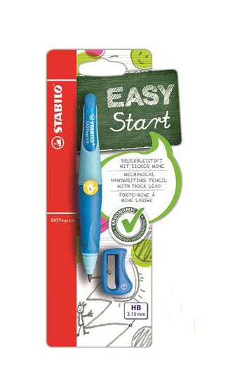 Stabilo EASYergo 3.15 Start grafitová tužka modrá Levák 302299