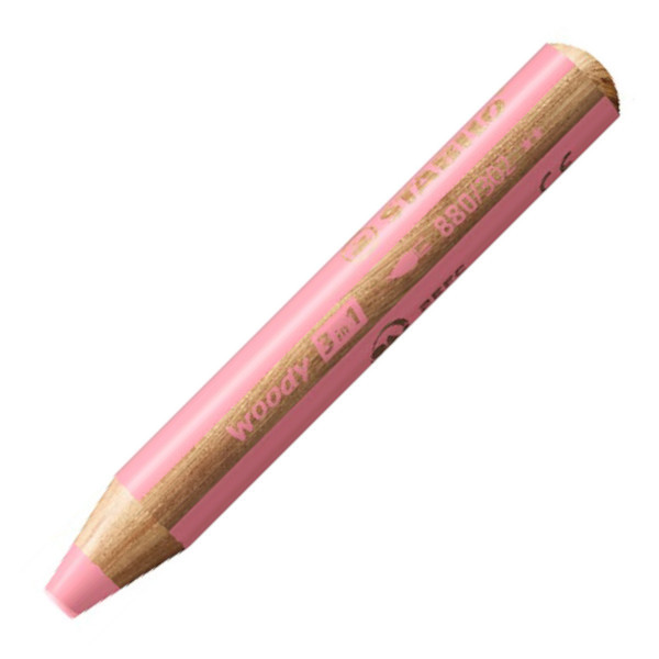 Stabilo woody pastelka 3 in 1 pastel růžová 308162