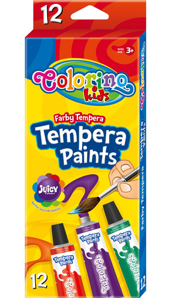 Temperové barvy 12 barev Colorino 952935