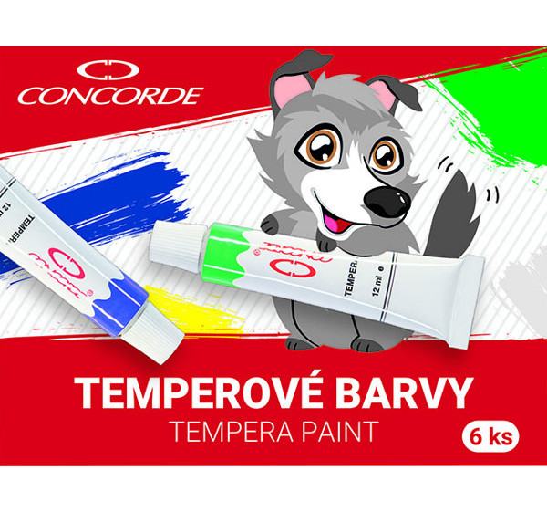 Temperové barvy 6ks Concorde 400123