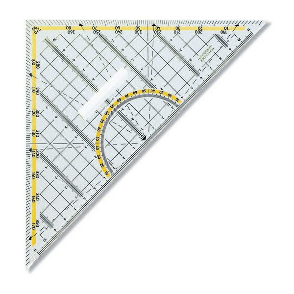 Trojúhelník 45/177 s úhloměrem a držadlem 935713