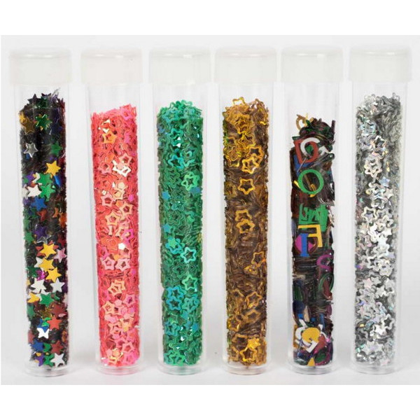 Třpytky a flitry glitterové 6 druhů 950948