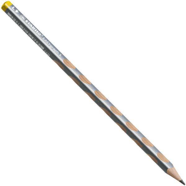 Tužka obyčejná Stabilo EASYgraph slim metallic stříbrná HB 1ks levák 199741