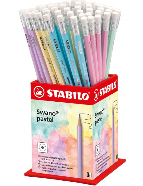 Tužka obyčejná Stabilo Swano pastel s pryží HB mix 944481