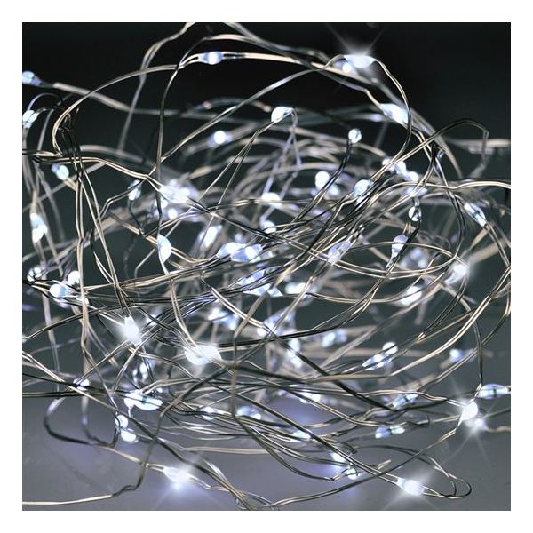 Vánoční světlo LED řetízek stříbrný 3m 948562