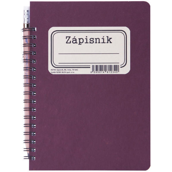 Zápisník B6 s tužkou Retro linkovaný 401653