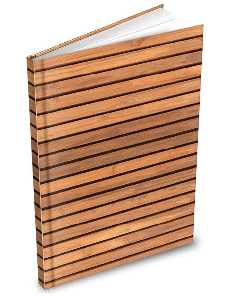 Záznamní kniha A5 čtverecek Imitace dřeva 949638