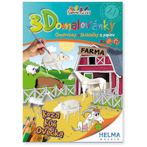 3D omalovánka A4 - SET Farma