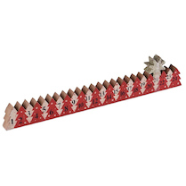 Adventní kalendář dřevěný červený 39,5cm