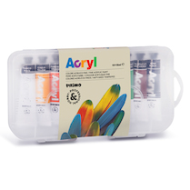 Akrylové barvy Primo 10x18ml v boxu