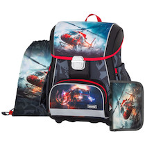 Aktovka školní Premium Hasiči sada