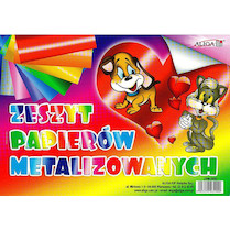 Barevné papíry B4 Metalic 8listů