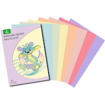 Barevné papíry pastelové složka 8 listů