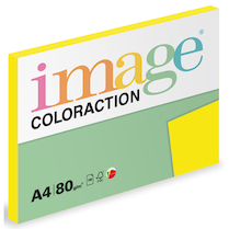 Barevný papír Image Coloraction A4 80g intenzivní sytá žlutá 100 ks