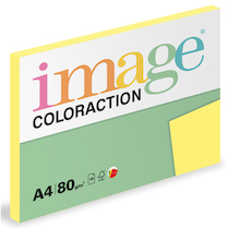 Barevný papír Image Coloraction A4 80g pastelová citrónově žlutá 100 ks