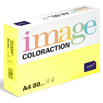 Barevný papír Image Coloraction A4 80g pastelová citrónově žlutá 500 ks