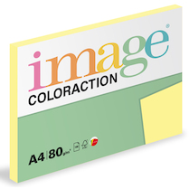 Barevný papír Image Coloraction A4 80g pastelově žlutá 100 ks