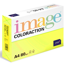 Barevný papír Image Coloraction A4 80g reflexní žlutá 500 ks