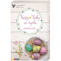 Barvy na vajíčka gelové pastelové 5 ks v balení