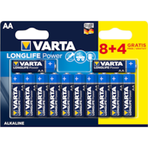 Baterie alkalické Varta Longlife Power LR06-AA(1,5V) 12ks