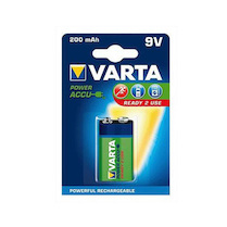 Baterie Varta nabíjecí přednabité 6LR61-9V 200mAh Power