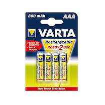 Baterie Varta nabíjecí přednabité AAA 800mAh Longlife