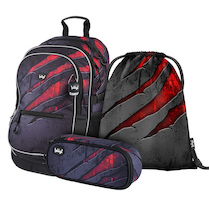 Batoh anatomický Baagl Láva sada