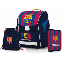 Batoh školní anatomický Premium FC Barcelona sada