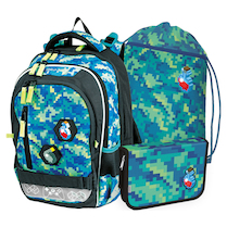 Batoh školní Junior Pixel Quest sada