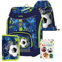 Batoh školní OXY Sherpy 4dílná Football sada