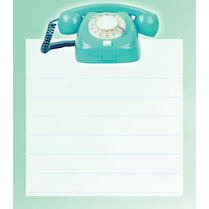 Bloček samolepicí 7x8cm 100 listů Telefon