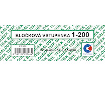 Bločková vstupenka 1- 200