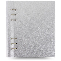 Blok FILOFAX Clipbook A5 Saffiano Metallic Silver