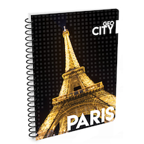 Blok kroužkový lamino A5 Geo City Paříž