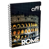Blok kroužkový lamino A5 Geo City Řím