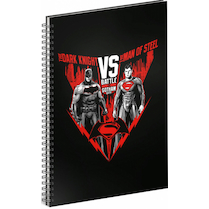 Blok spirálový A4 linka boční spirála Batman vs Superman