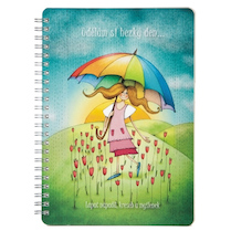 Blok spirálový A5 linka Udělám si hezký den