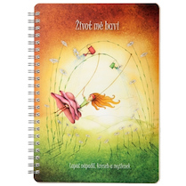 Blok spirálový A5 linka Život mě baví