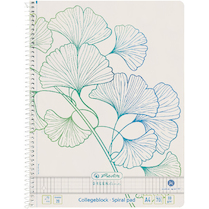 Blok spirálový GREENline ginkgo A4 čtverečkovaný 70 listů